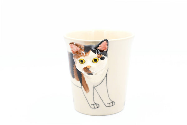 Calico cat mug 10 oz