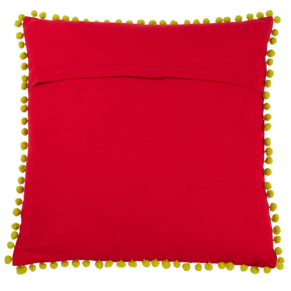 Sugar Skull Pom Pom Pillow