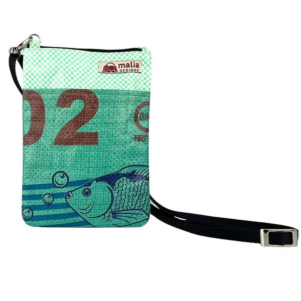 Mini Recycled Phone Crossbody -Lightweight Travel Bag