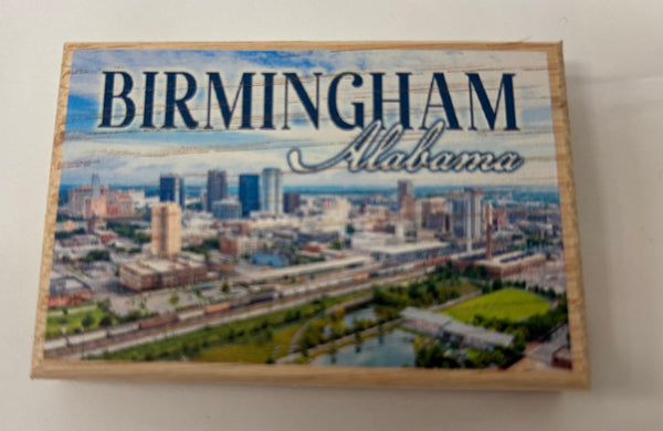 Alabama Custom Photo Wood Fridge Magnets