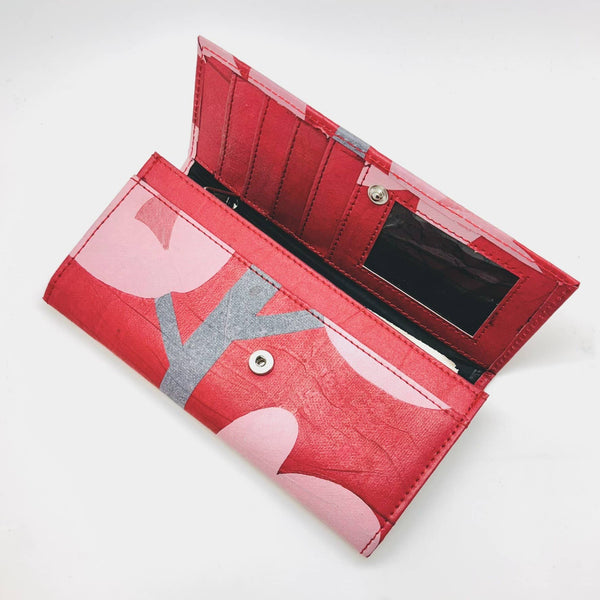 Bhramaputra Wallet - Red Flower