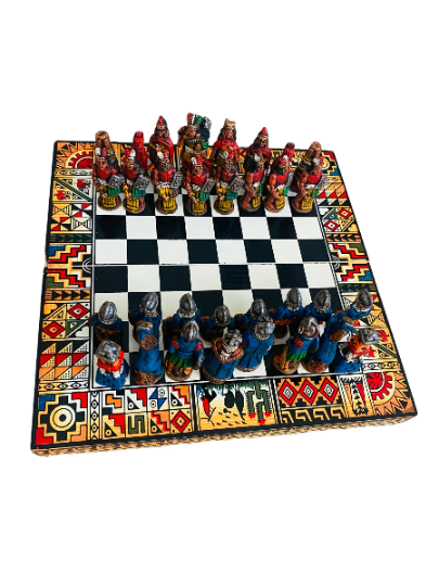Peruvian Handmade Chess Board Game 8"