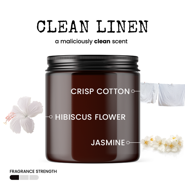 Goodnight. Sleep tight. Scent: Clean Linen