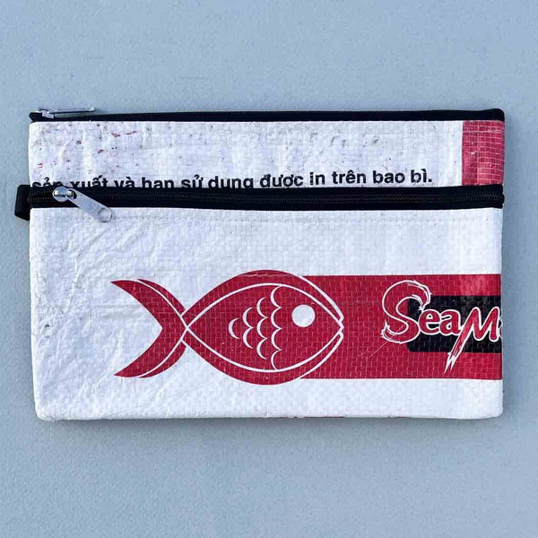 Double Zip Cases - Unisex Travel Pouch - Multipurpose Pouch: Small Green Frog