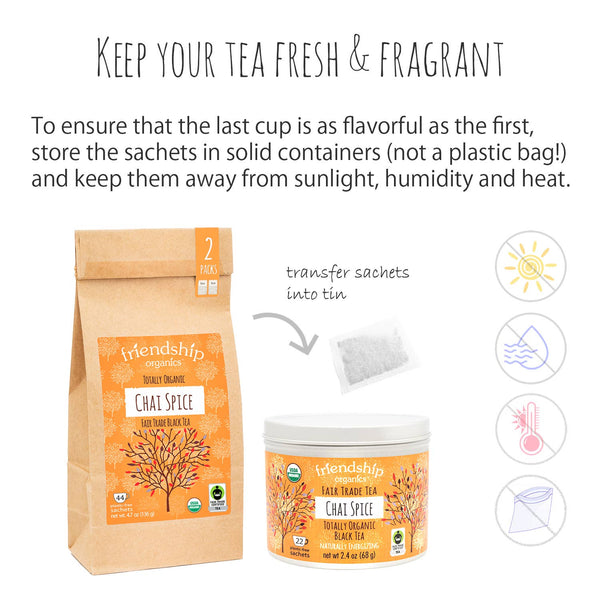 Chai Spice Black Tea, Organic and Fair Trade Certified