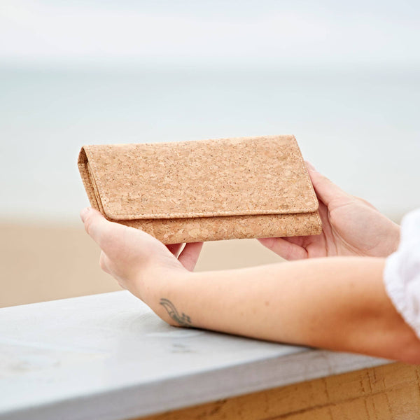 Natural Cork Clutch Purse