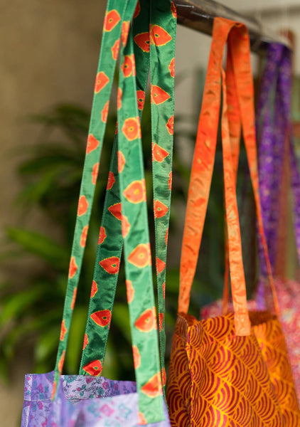 Recycled Sari Fabric Tote Bag