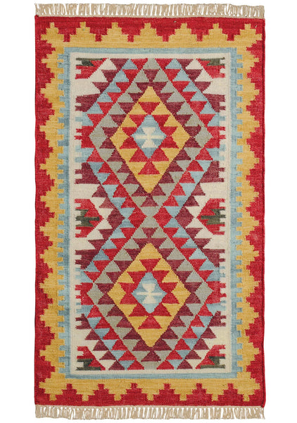 Khiva Handloom Kilim Rug, 75 X 120cm