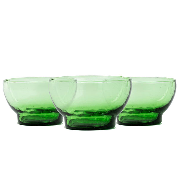 Hand Blown Versatile Serving Bowl, Green