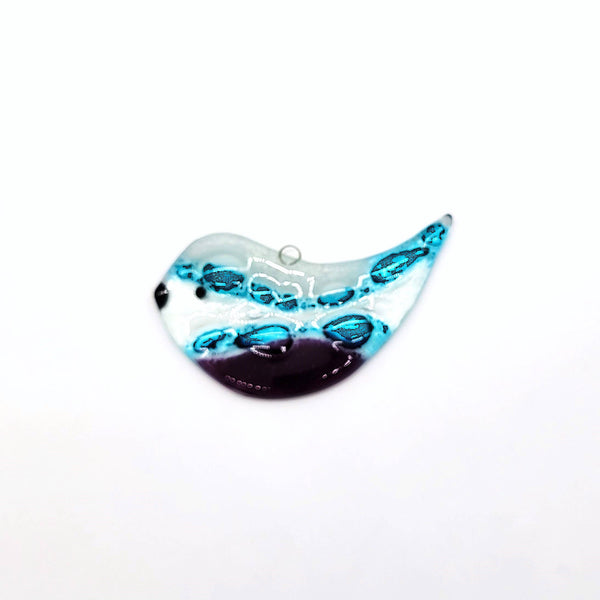 Fused Glass Bird Suncatcher Assorted Colors