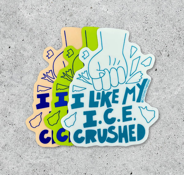 I Like my I.C.E. Crushed Sticker