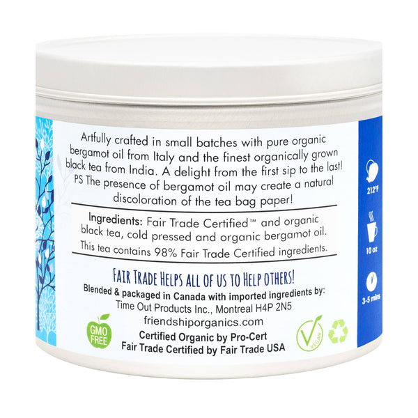 Earl Grey Black Tea, Organic and Fair Trade Certified