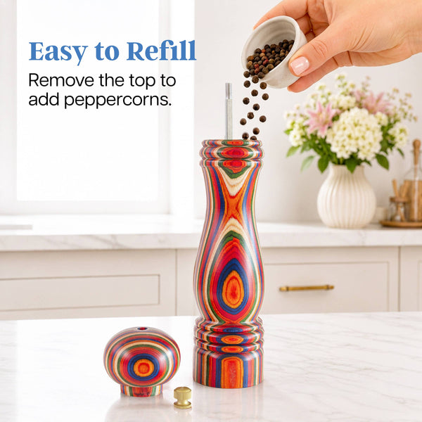 Baltique Marrakesh Pepper Grinder with Adjustable Mill