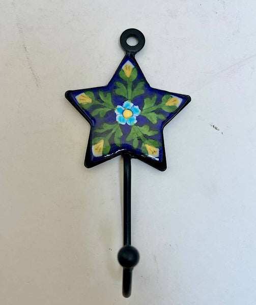 Pottery Hook 2" Star Indigo