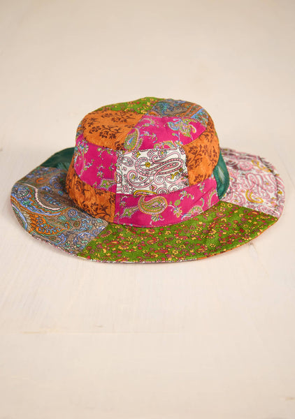 Recyled Sari Patchwork Hat