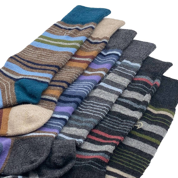 NEW! Alpaca Socks - Stripe - Riverun