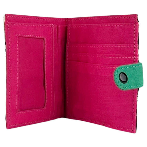 Canvas Square Wallet - Dog Print Wallet - Vegan Wallet