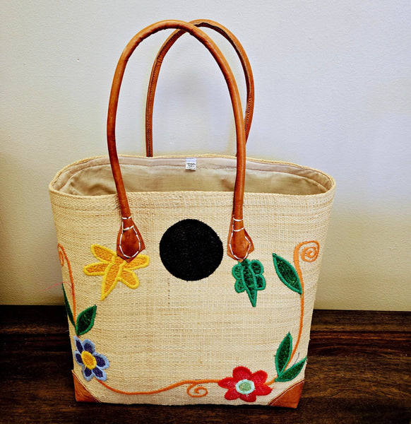 Madagascar Floral Tote Bag: S / Flower