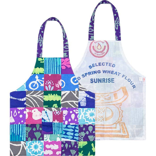 Apron Kids Reversible: Patchwork - Assorted-Organic