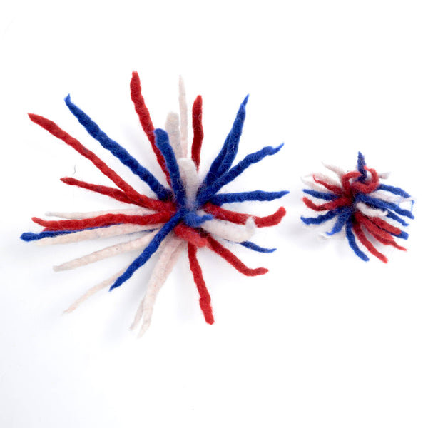 Fireworks Collar Accessory, Red White & Blue