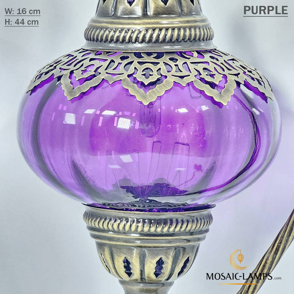Clear Color Optic Globe Gooseneck Table Lamp