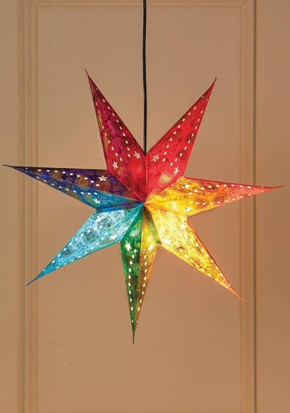 Rainbow 7-Point Star Light Shade