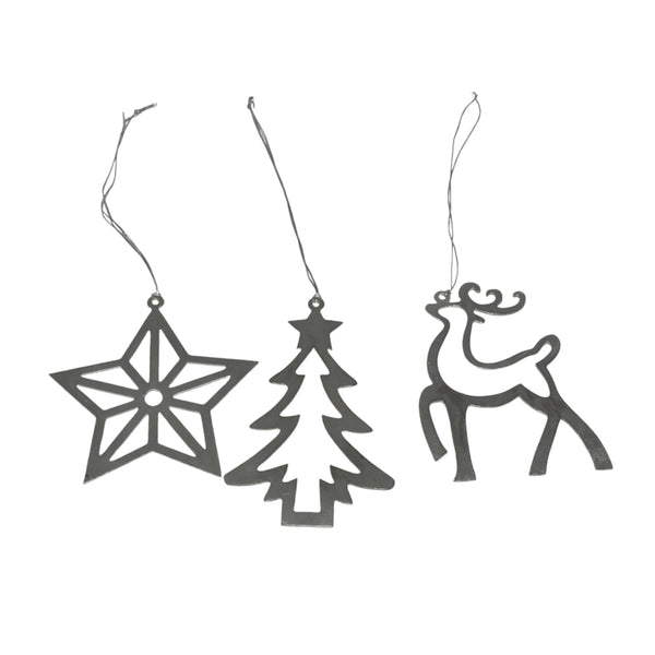 Silver Tone Iron Ornament