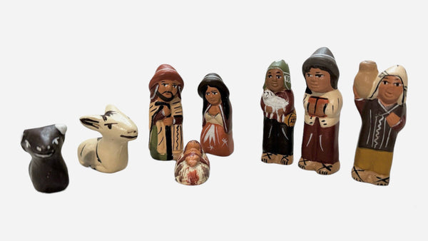 8 Piece Quinua Ceramic Nativity Set, Medium