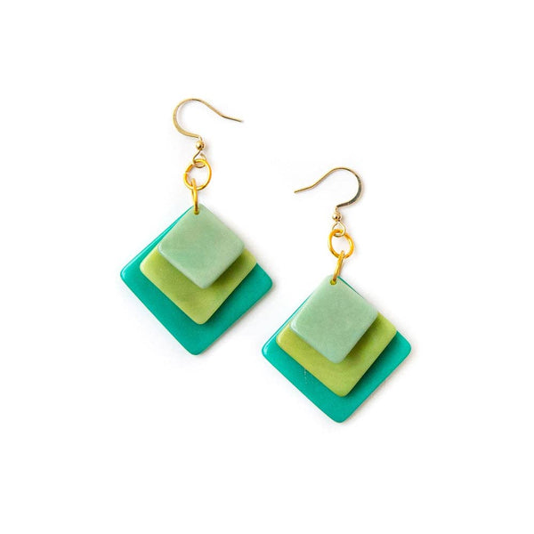 Minerva Earrings: Purple Combo