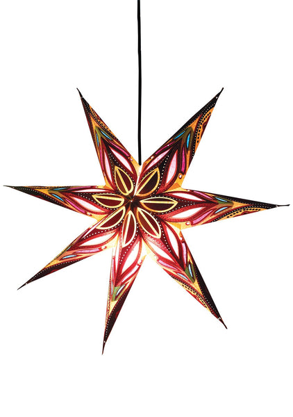 7 Point Cream/Red Star Light