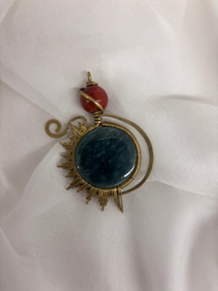 Princess Jade Sunburst Pendant