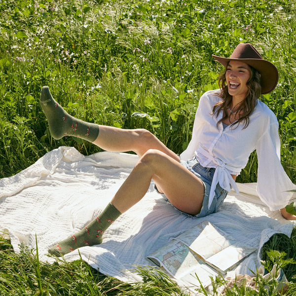 Socks that Protect Tigers (Green Tigers/Small)