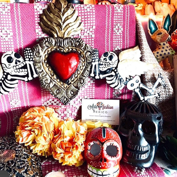 Day of the Dead Mexican Folk Art Calavera, Rustic XL D.Muertos 20"(long)