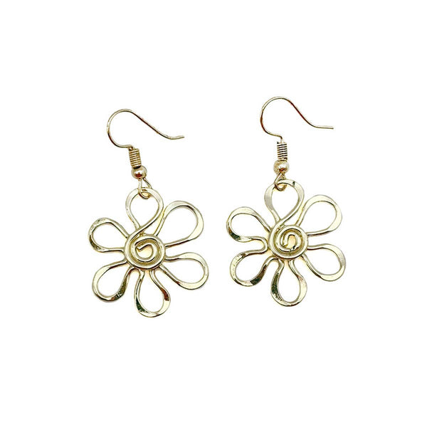 Gold Plated Earrings - Smaller Size Daisy