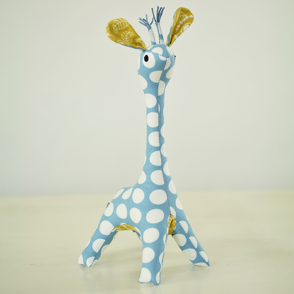 Patchwork Baby Giraffe l Sky Blue
