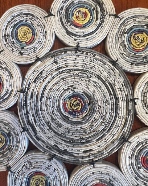 Recycled Paper Trivets by the Lao Disabled Women's Center