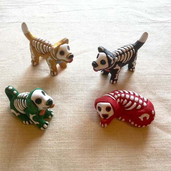 Ceramic Skelly Dog, Peru