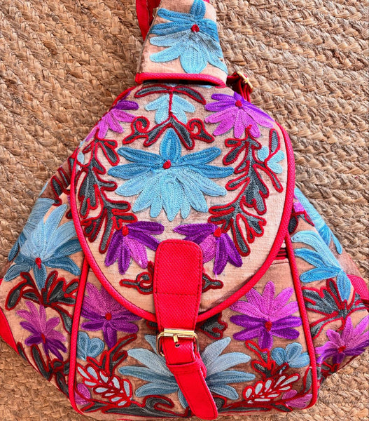 Kashmiri Crewel Work Backpack