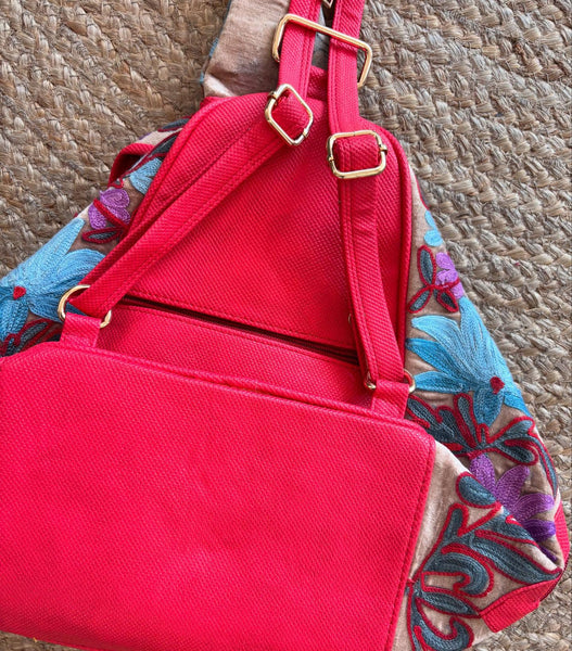 Kashmiri Crewel Work Backpack