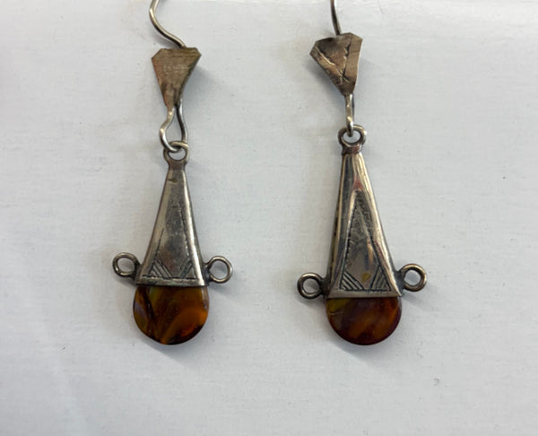 Ingall Cross earring- Tigers Eye