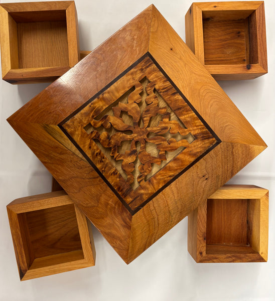 Walnut 4 Direction Box