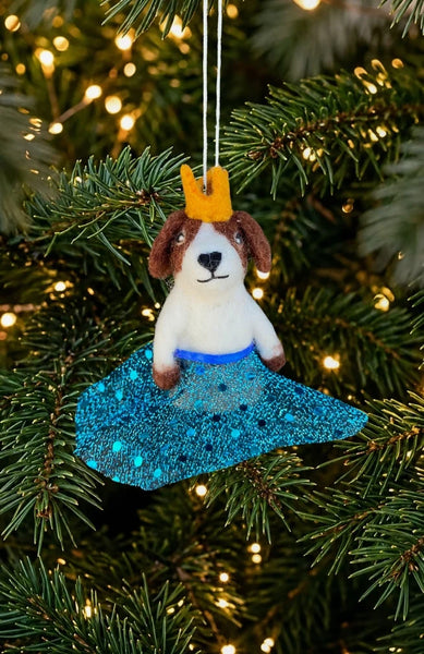 Dancing Animal Dog Finger Puppet Ornament