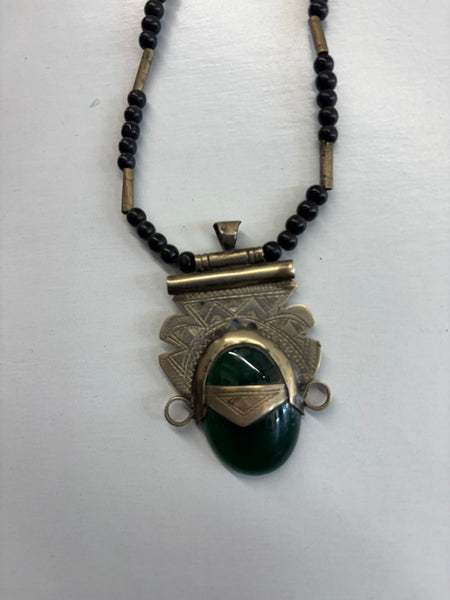 Tuareg pendant- green