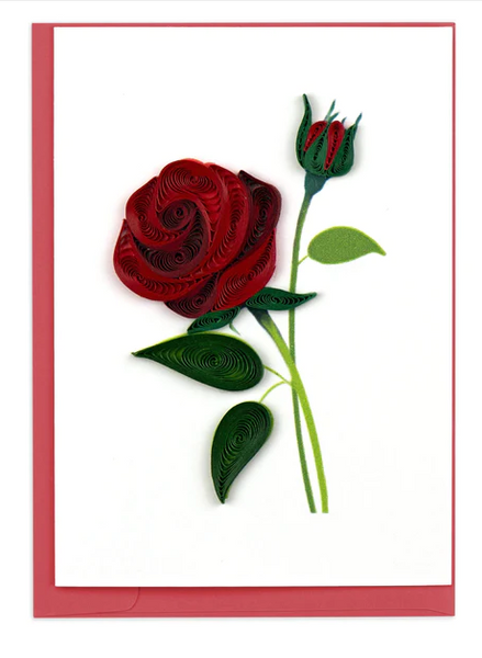 Rose Gift Enclosure Mini Card