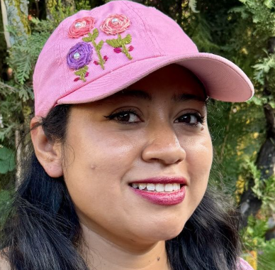 Embroidered Flower Hat