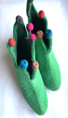 Felt Jester Slippers