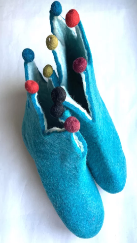 Felt Jester Slippers