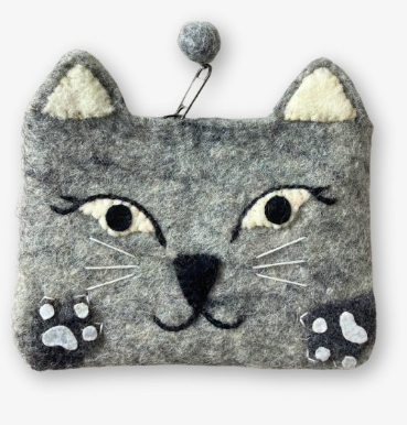 Felt Cat Coin Purse