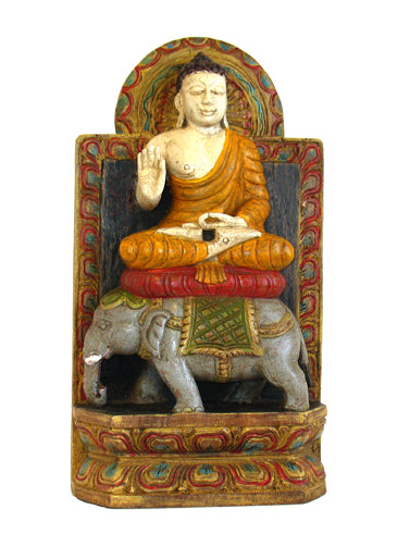 Sitting Buddha w/ Elephant