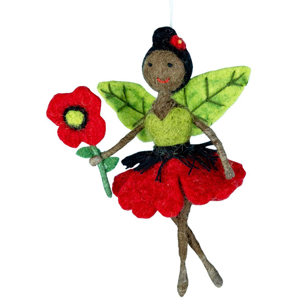 Ornament: Poppy Flower Fairy